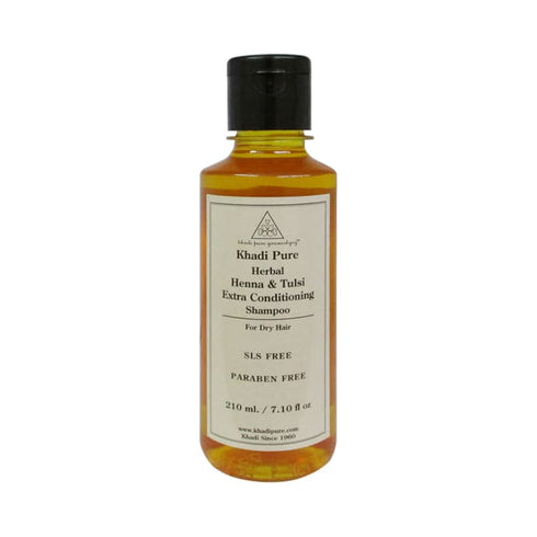 Khadi Pure Herbal Henna & Tulsi Extra Conditioning Shampoo SLS-Paraben Free